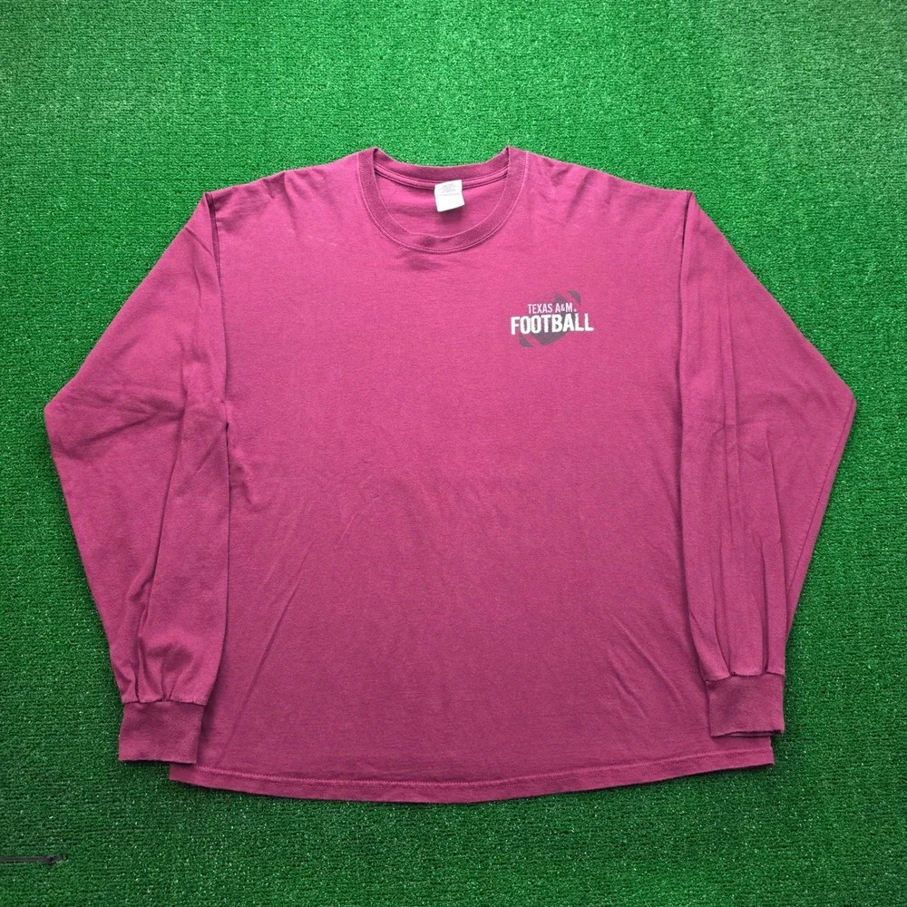 Texas‎ A&M Aggies Football Kyle Field Long Sleeve Shirt Mens XL Maroon College